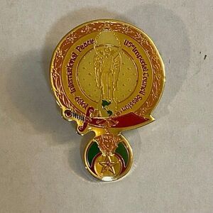 Vintage 1989 Shriners Imperial Peace 115th Imperial Council Session Lapel Pin